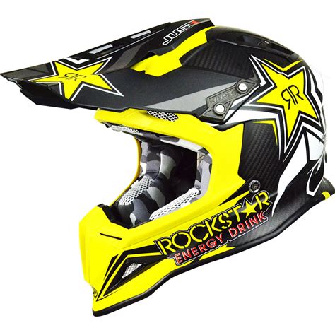 NEW JUST1 Mx J12 Rockstar 2.0 Yellow Black Dirt Bike ...