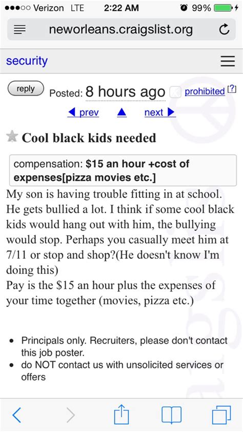 New Orleans Parent Posts Weird Craigslist Ad For Bullied Son