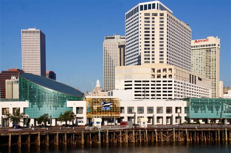 New Orleans   Waterfront Aquarium And Hotels Editorial ...