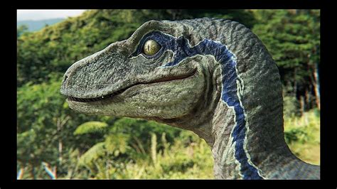 NEW ! Raptor Blue from Jurassic World 2 / 3D realistic Blender CG ...