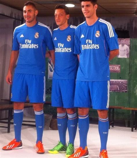 New Real Madrid Away Kit 13 14 Adidas Blue Real Madrid ...