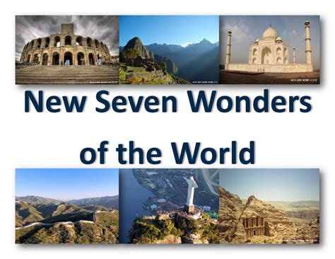New Seven Wonders of the World  2016