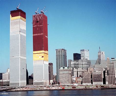 New York City, USA, A view of the  Twin Towers  of the ...