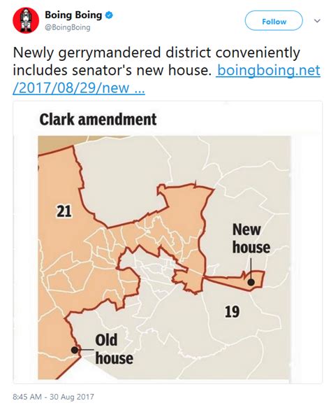 Newly gerrymandered district conveniently includes senator s new house ...