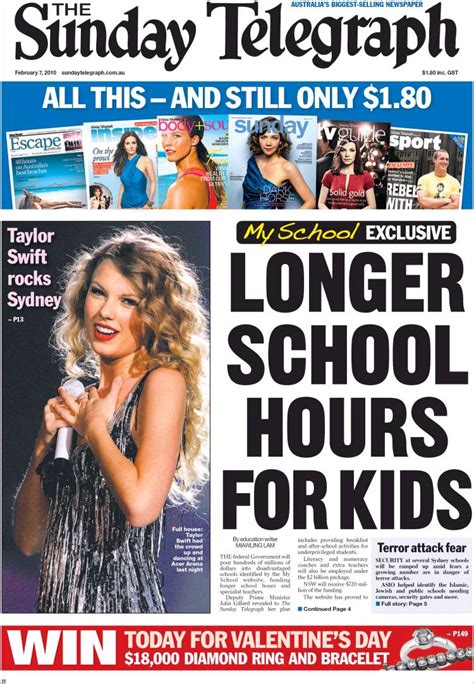 Newspaper The Daily Telegraph  Australia . Newspapers in ...