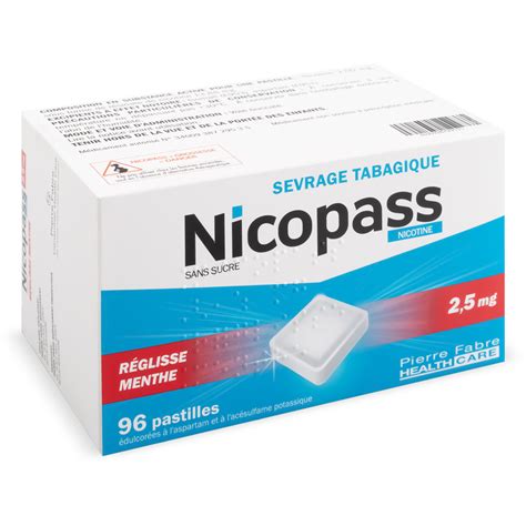 Nicopass 2,5 mg de regaliz Mint 96 COMPRIMIDOS