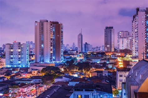 Night time Cityscape of Sao Paulo, Brazil image   Free ...