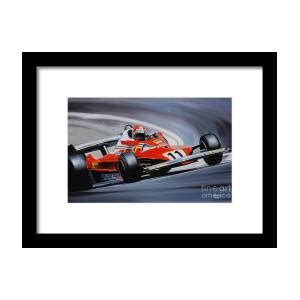 Niki Lauda vs James Hunt Framed Print by Artem Oleynik