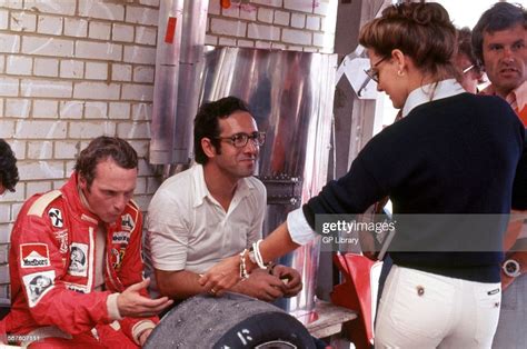 Niki Lauda with his wife Marlene and Mauro Forghieri ...