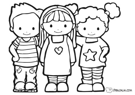 Niños Amigos en el Dia Mundial de la Infancia   Dibujo #385   Dibujalia ...