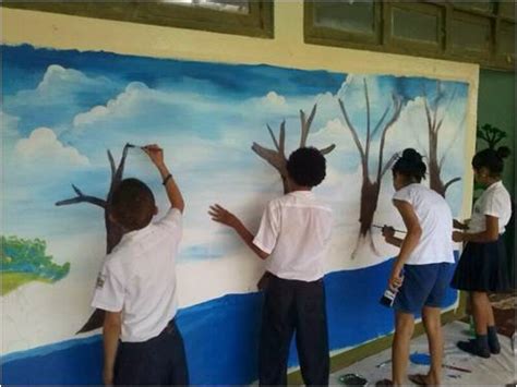 Niños pintan mural ecológico en escuela de Guanacaste   RECOPE