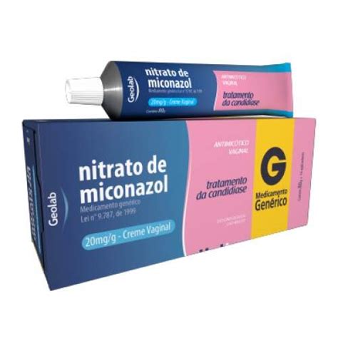 Nitrato de Miconazol Creme Vaginal 80g Geolab Generico ...