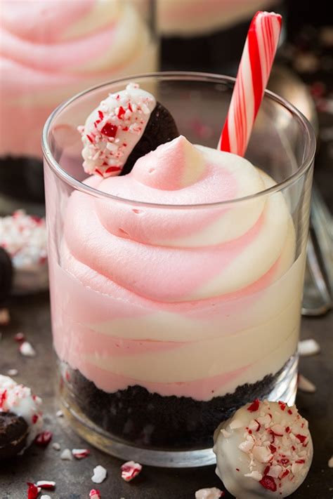 No Bake Peppermint White Chocolate Cheesecakes   Cooking ...