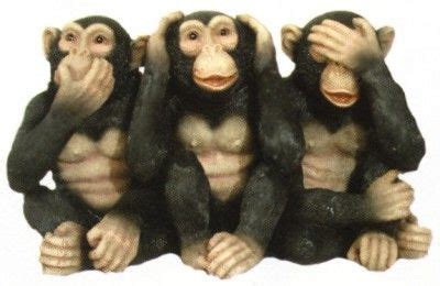 no hablo | Moños, Tres monos, Animales