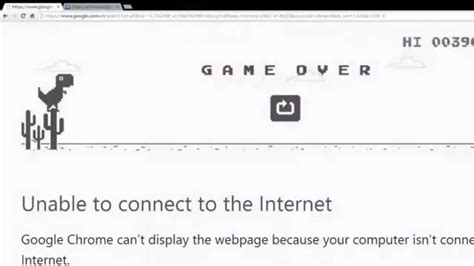 No internet Connection game Dinosaur   YouTube