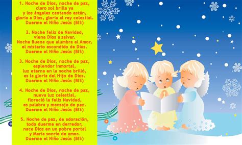 Noche de paz. Letras de canciones de Navidad para niños