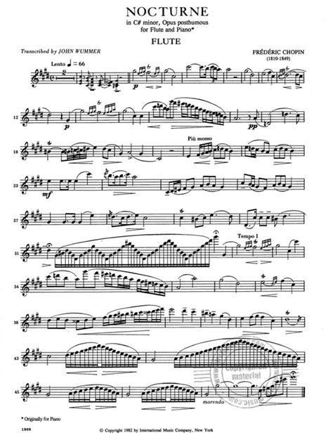 Nocturne Cis Moll Op Posth von Frédéric Chopin | im ...