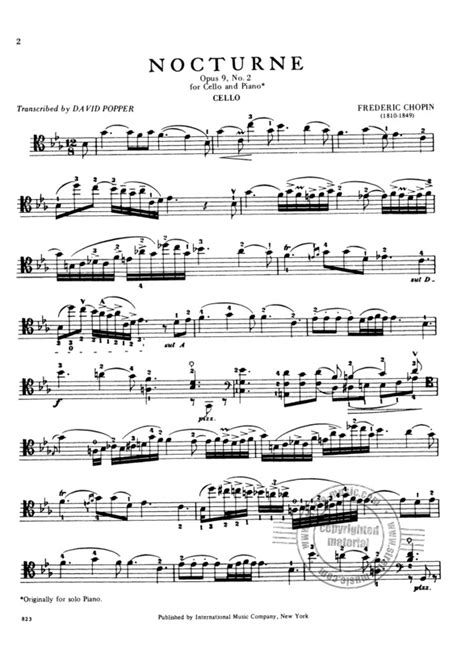 Nocturne Es Dur Op 9/2 von Frédéric Chopin | im Stretta ...
