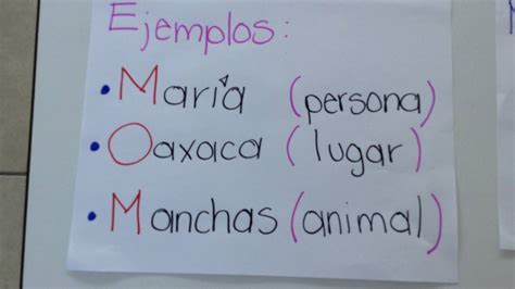 Nombres comunes y nombres propios | Español 2do Primaria ...