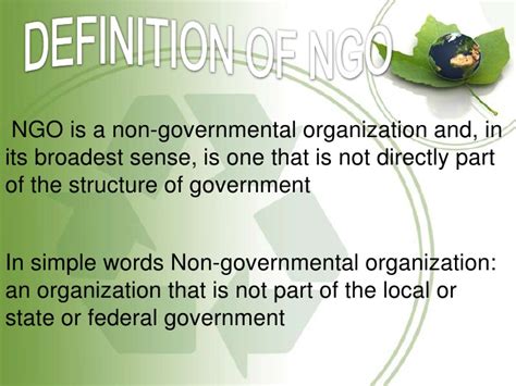 non governmental organization definition Gallery