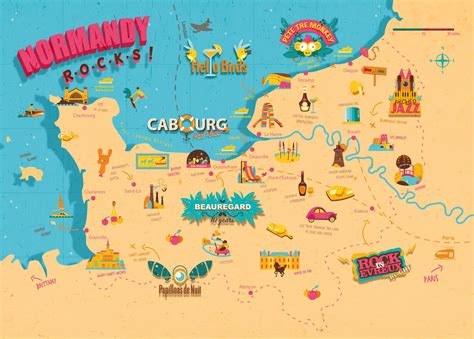 Normandy Tourism on Twitter:  Our 2018 music festival map ...