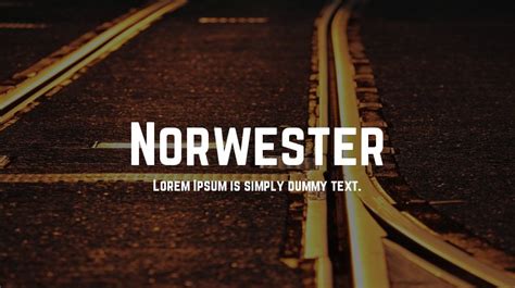 Norwester Font : Download Free for Desktop & Webfont