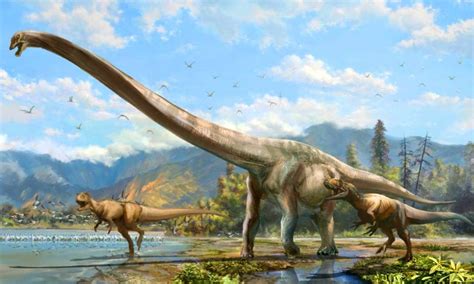 Nova espécie de dinossauro de pescoço longo, com 15 metros, é ...