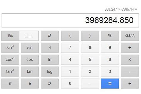 Nowość w wyszukiwarce Google   kalkulator