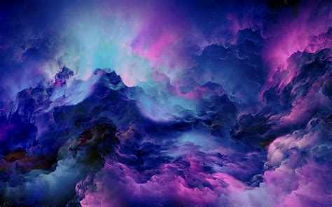 Nubes abstractas iluminadas Fondo de pantalla 4k Ultra HD ...