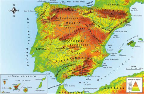 Nuestros Trabajinos: El Relieve de la Península Ibérica