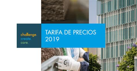 Nueva Tarifa de precios 2019