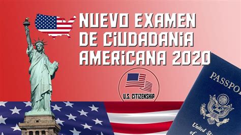 NUEVO Examen de Ciudadania Americana 2020 en Español 100 ...