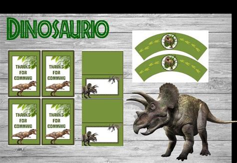 NUEVO Kit Imprimible para cumpleaños Tema Dinosaurios by ...