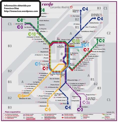 Nuevo mapa de servicios de Cercanías de Madrid – Geotren