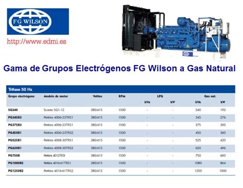 Nuevos Grupos Electrógenos a Gas Natural