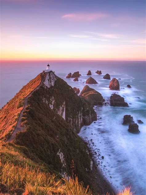 Nugget Point Lighthouse, Ahuriri Flat, New Zealand   Feel ...