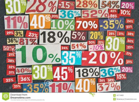 Numbers and percentages stock image. Image of color ...