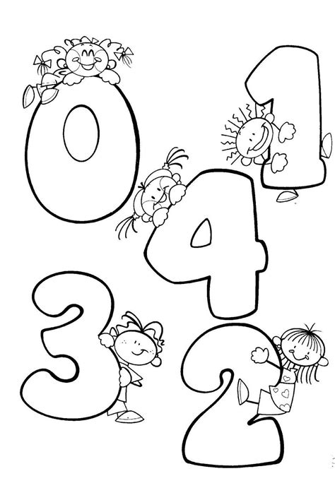 Números divertidos para niños ⇨ Números para recortar y ...