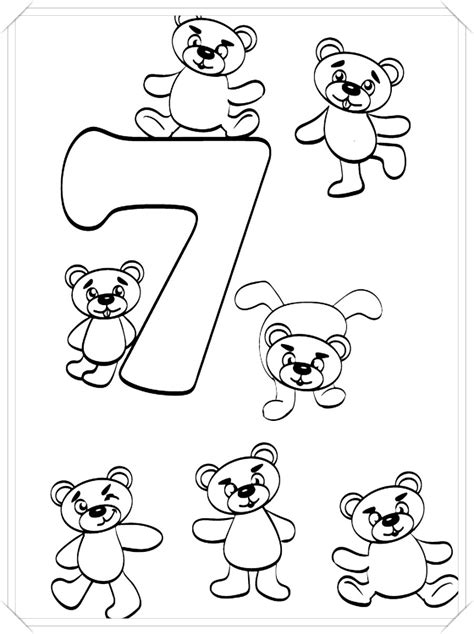 numeros para colorear del 1 al 5 –  Dibujo imágenes