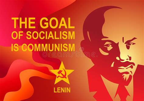 O Retrato De Vladimir Lenin E De Rotular O Objetivo Do Socialismo é ...