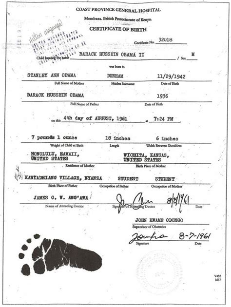 Obama’s Real Birth Certificate! LIBERALS SHOULD DELETE NOW ...