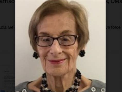 Obituary: Lola Geiger, Harrison Community Leader | Harrison, NY Patch