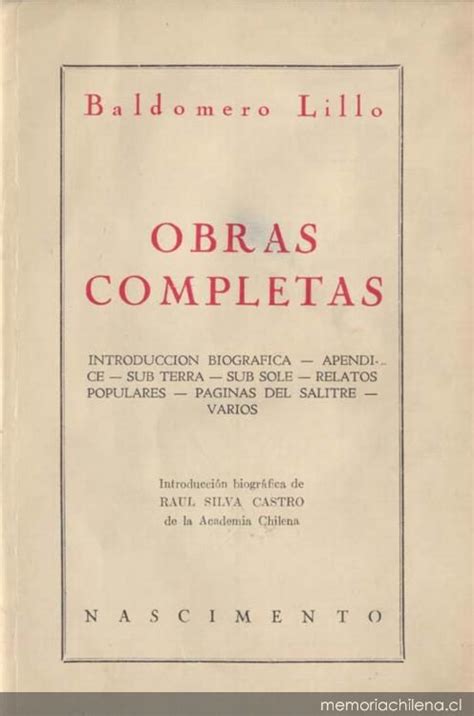 Obras completas   Memoria Chilena, Biblioteca Nacional de ...