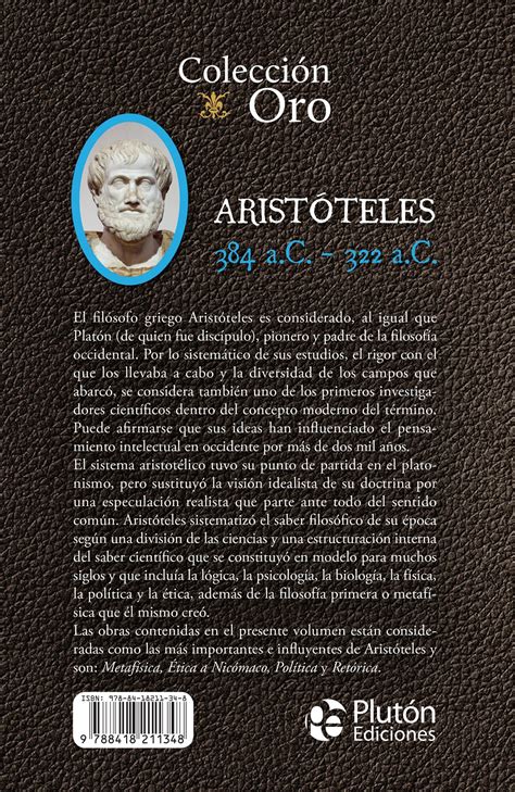 Obras Inmortales de Aristóteles   Plutón Ediciones