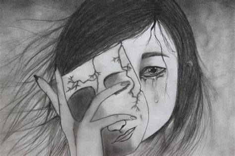 Obscure Sadness Drawing by Namrata Agarwal | Saatchi Art