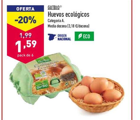 Oferta GUTBIO Huevos Ecológicos en ALDI