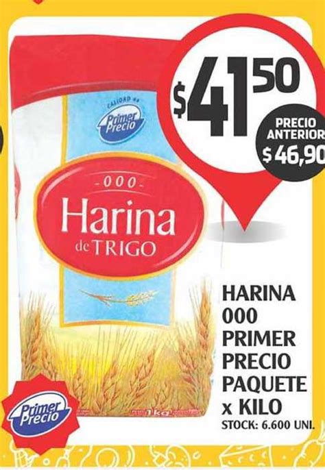 Oferta Harina 000 Primer Precio Paquete X Kilo en Supermercados Malambo