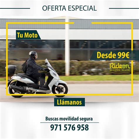 Oferta renting   Alquiler de motos en Barcelona, Menorca ...