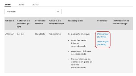 Office 2016 • Instalación paquete de idioma alemán ...