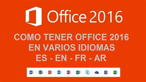 Office Pro Plus 2016 en varios Idiomas  Cambiar la ...